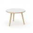 Nova Wood Round Melamine Office Coffee Table by NARBUTAS