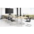 Forum Oval Large Meeting Table w/Metal Frame for 14 Persons by NARBUTAS