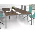 Nova U 110.2-inch Meeting Table w/Metal Frame for 10/12 Persons by NARBUTAS