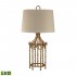 Bamboo Birdcage LED Table Lamp, Gold Leaf by ELK Home