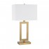 Dromos Table Lamp, Antique Brass & White by ELK Home