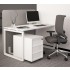 Nova O 62.9-inch Straight Office Desk w/Metal Frame by NARBUTAS