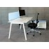 Nova A 47.2-inch Straight Office Desk w/Metal Frame by NARBUTAS