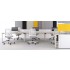 Nova O 188.7-inch Office 6-Desk Bench w/Metal Frame by NARBUTAS