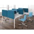 Nova U 125.8-inch Metal Frame Office 4-Desk Bench by NARBUTAS