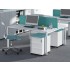 Nova U 62.9-inch Metal Frame Office 2-Desk Bench by NARBUTAS