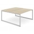 Nova O 47.2-inch Office 2-Desk Bench w/Metal Frame by NARBUTAS
