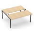 Nova U 55.1 Sliding Top Office 2-Desk Bench by NARBUTAS