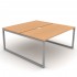 Nova O 55.1-inch Office 2-Desk Bench w/Metal Frame by NARBUTAS