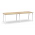 Nova A 125.8-inch Single Row Office 2-Desk Bench w/Metal Frame by NARBUTAS