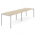 Nova U 141.6-inch Single Row Office 2-Desk Bench by NARBUTAS