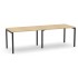 Nova U 94.4-inch Single Row Office 2-Desk Bench by NARBUTAS