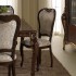 Donatello Classic Fabric Dining Chair, Walnut/Beige by ESF Furniture