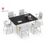 Nova Wood Rectangular HPL Meeting Table for 6 Persons by NARBUTAS