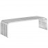 Pipe 60-inch Stainless Steel Bench, Silver by Modway Furniture