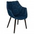 Milburn Tufted Fabric Lounge Chair, Denim by LeisureMod