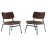 Marilane Velvet Accent Chair (Set of 2) by LeisureMod