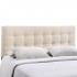 Lily Fabric Queen Size Headboard, Ivory by Modway Furniture