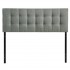Lily Fabric King Size Headboard, Gray by Modway Furniture