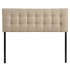Lily Fabric Full Size Headboard, Beige by Modway Furniture