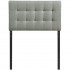 Lily Fabric Twin Size Headboard, Gray by Modway Furniture