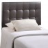 Lily Vinyl Twin Size Headboard, Brown by Modway Furniture