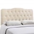 Annabel Queen Fabric Headboard, Ivory by Modway Furniture