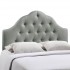 Sovereign Fabric Queen Size Headboard, Gray by Modway Furniture