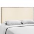 Region Nailhead Upholstered Queen Size Headboard, Ivory by Modway Furniture