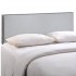Region Nailhead Upholstered King Size Headboard, Gray by Modway Furniture