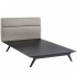 Addison Fabric Platform King Size Bed, Black/Gray by Modway Furniture