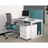 Nova O 55.1-inch Straight Office Desk w/Metal Frame by NARBUTAS