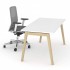 Nova Wood 55.1-inch Melamine Straight Office Desk by NARBUTAS