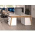 Nova Wood 70.8-inch Melamine Office 2-Desk Bench by NARBUTAS