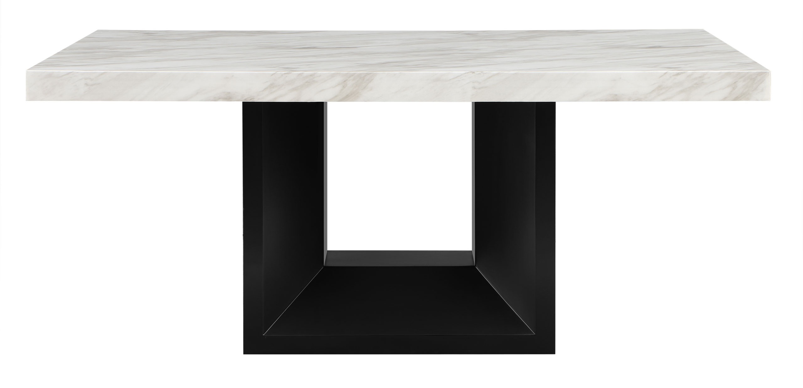 D02 Faux Marble Rectangular Dining Room Set with D03 Chairs