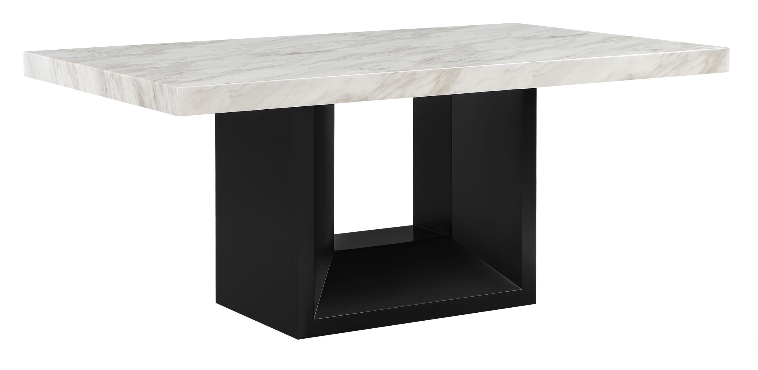 D02 Faux Marble Rectangular Dining Room Set with D03 Chairs