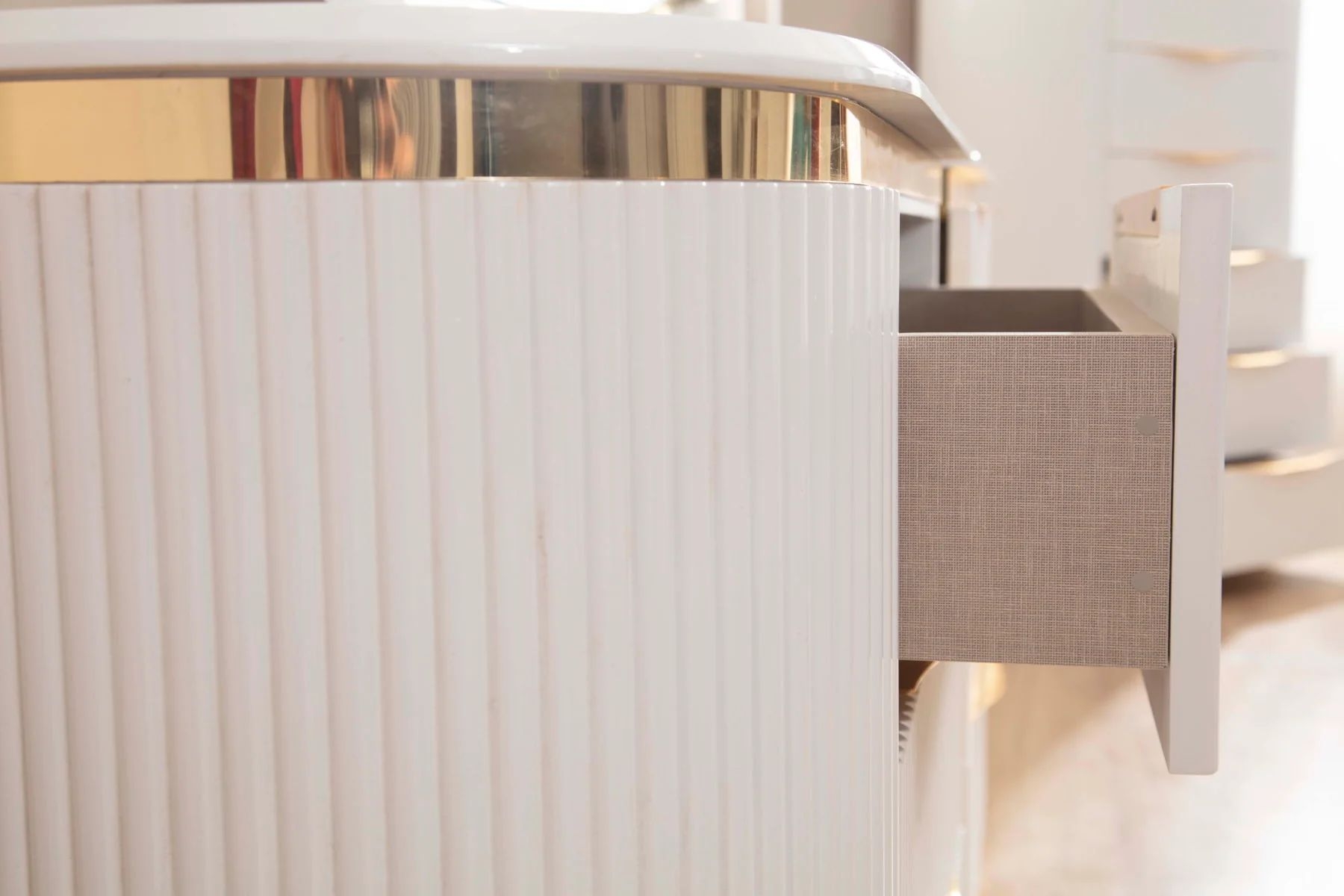 Laura 2-Drawer Wood Veneer Nightstand