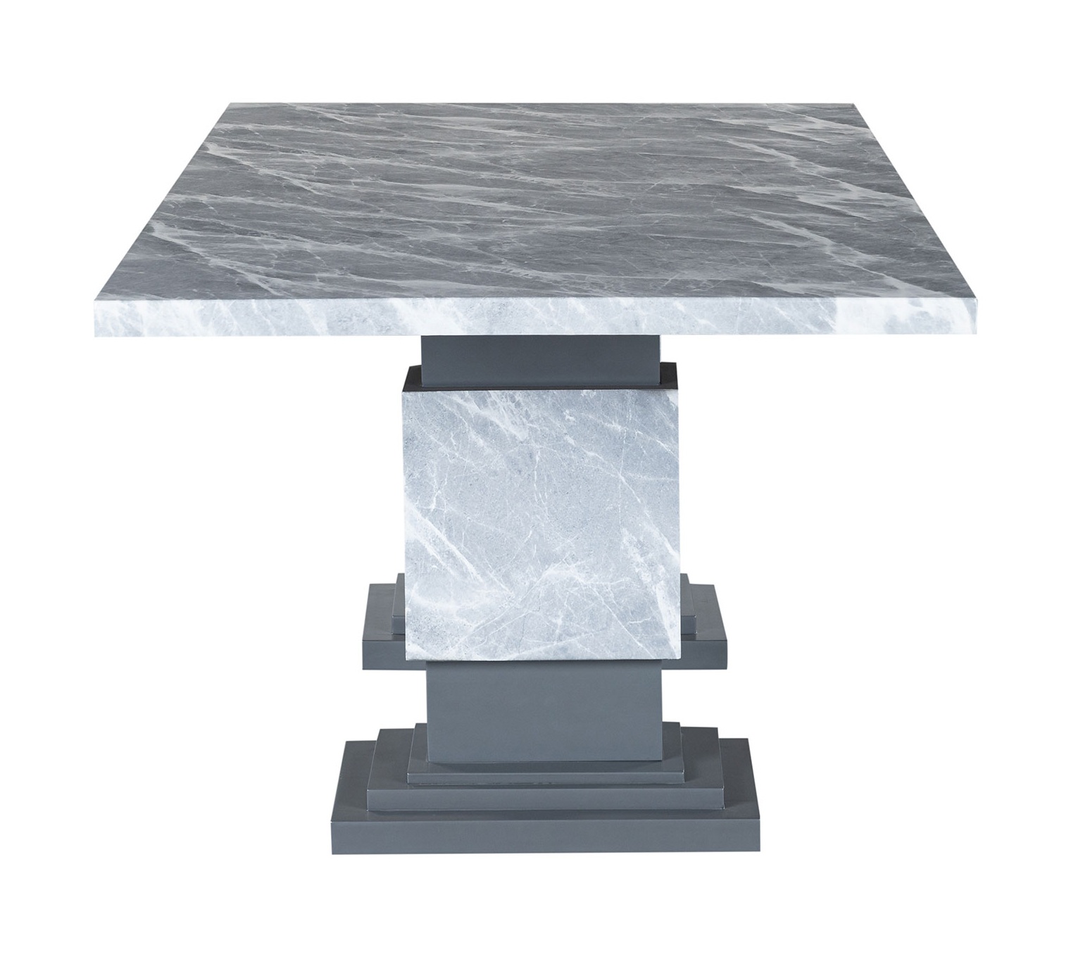 D1212 Faux Marble Rectangular Dining Room Set with D12 Chairs