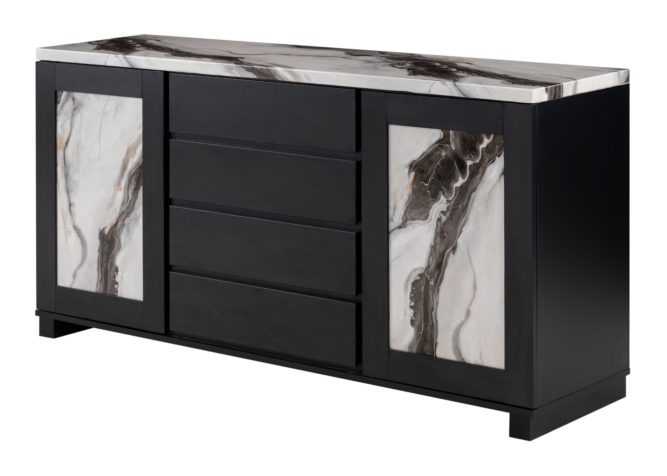 D12 Faux Marble Square Bar Set
