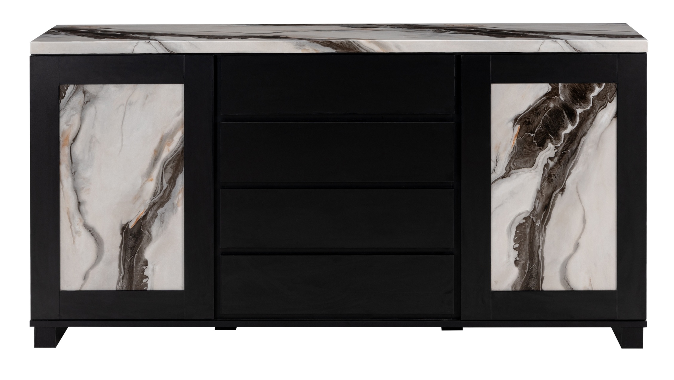 D12 4-Drawer Buffet with 2 Doors