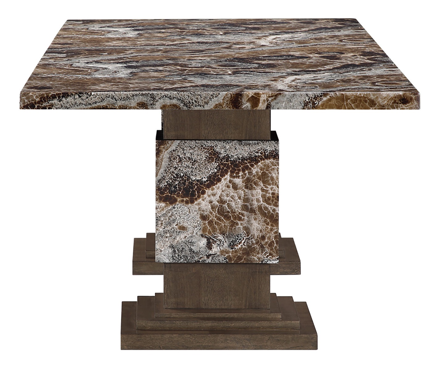 D12 Faux Marble Rectangular Dining Table