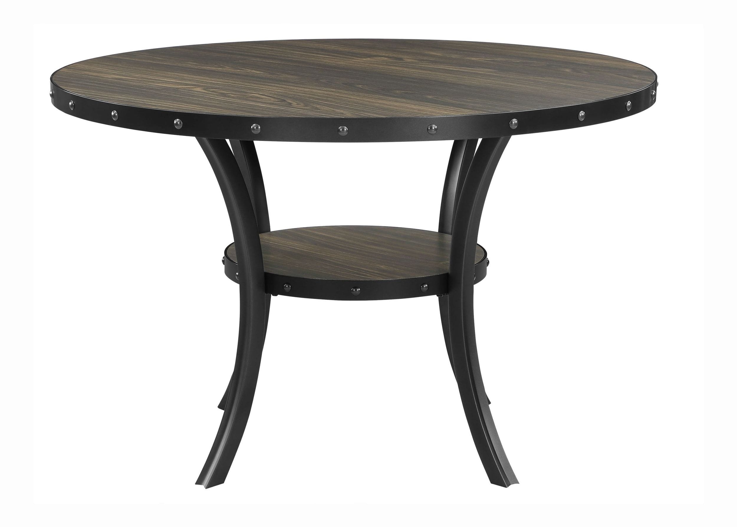 D1622 Wood/Metal Round Dining Room Set