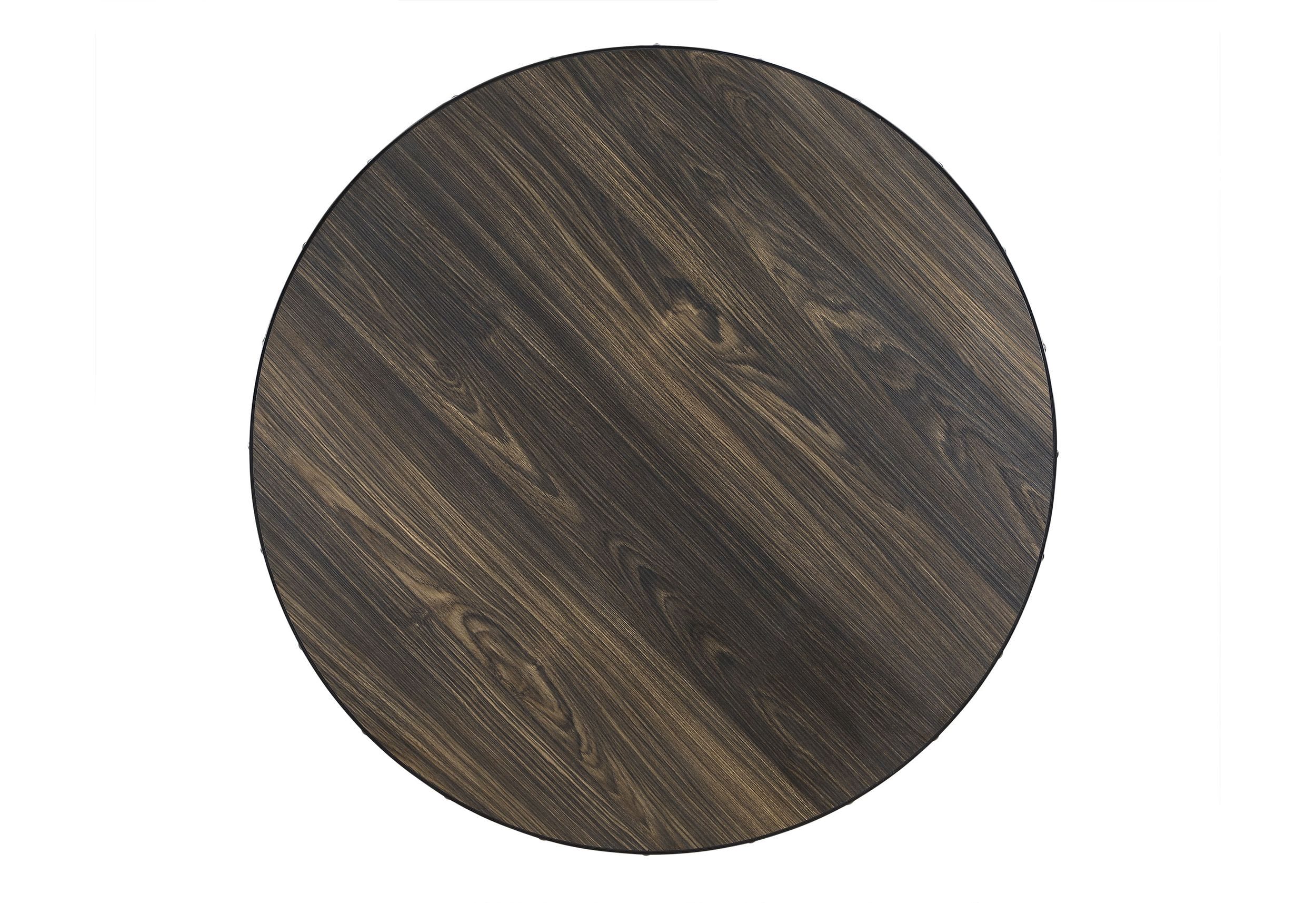 D1622 Wood/Metal Round Dining Table
