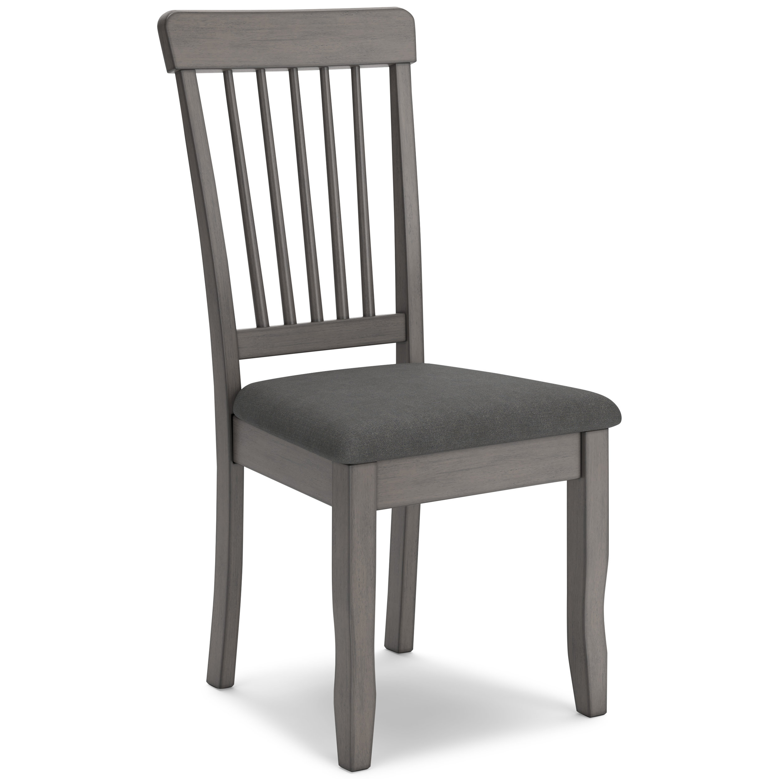 Shullden Modern Spindle-Back Dining Side Chair | Gray Finish