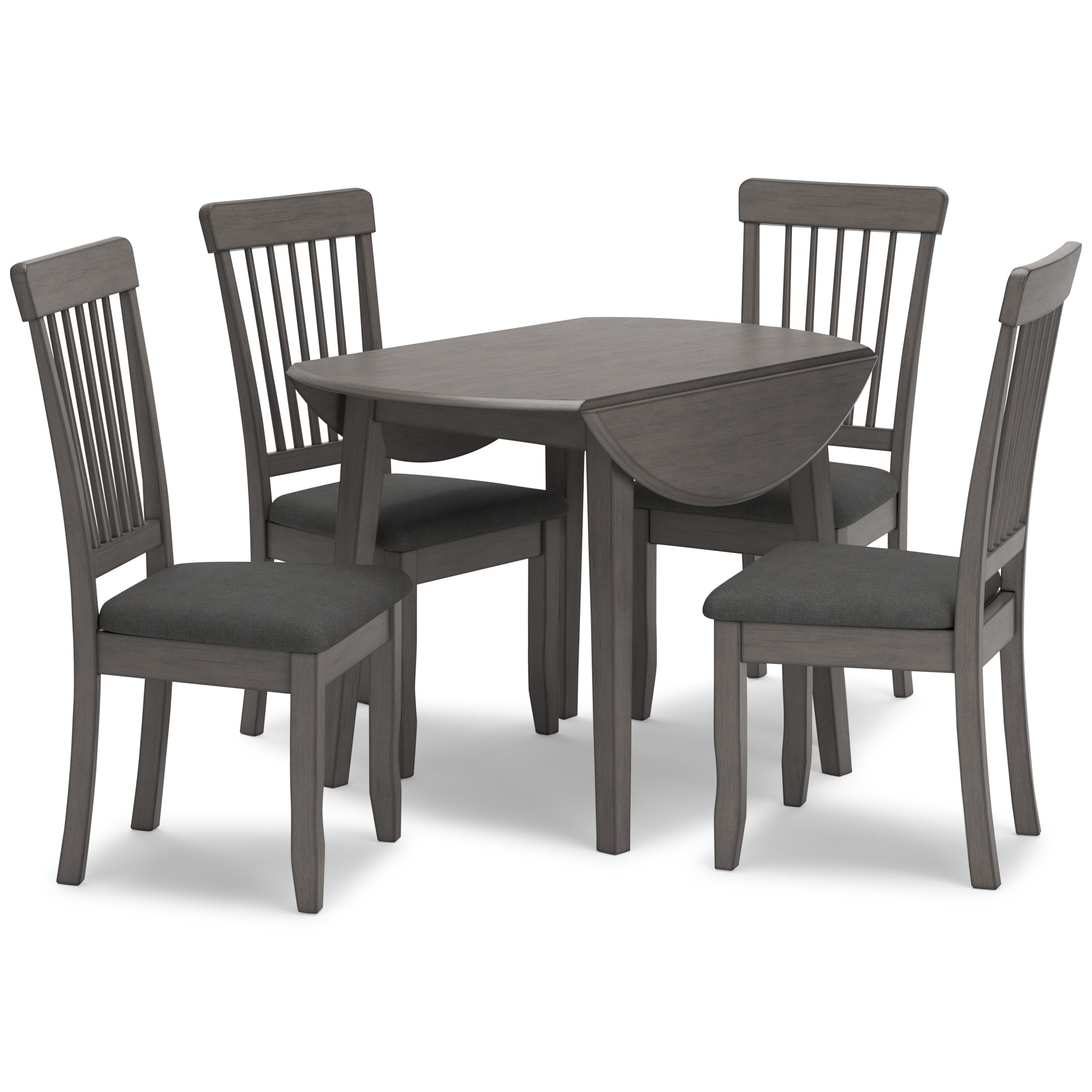 Shullden Modern Spindle-Back Dining Side Chair | Gray Finish