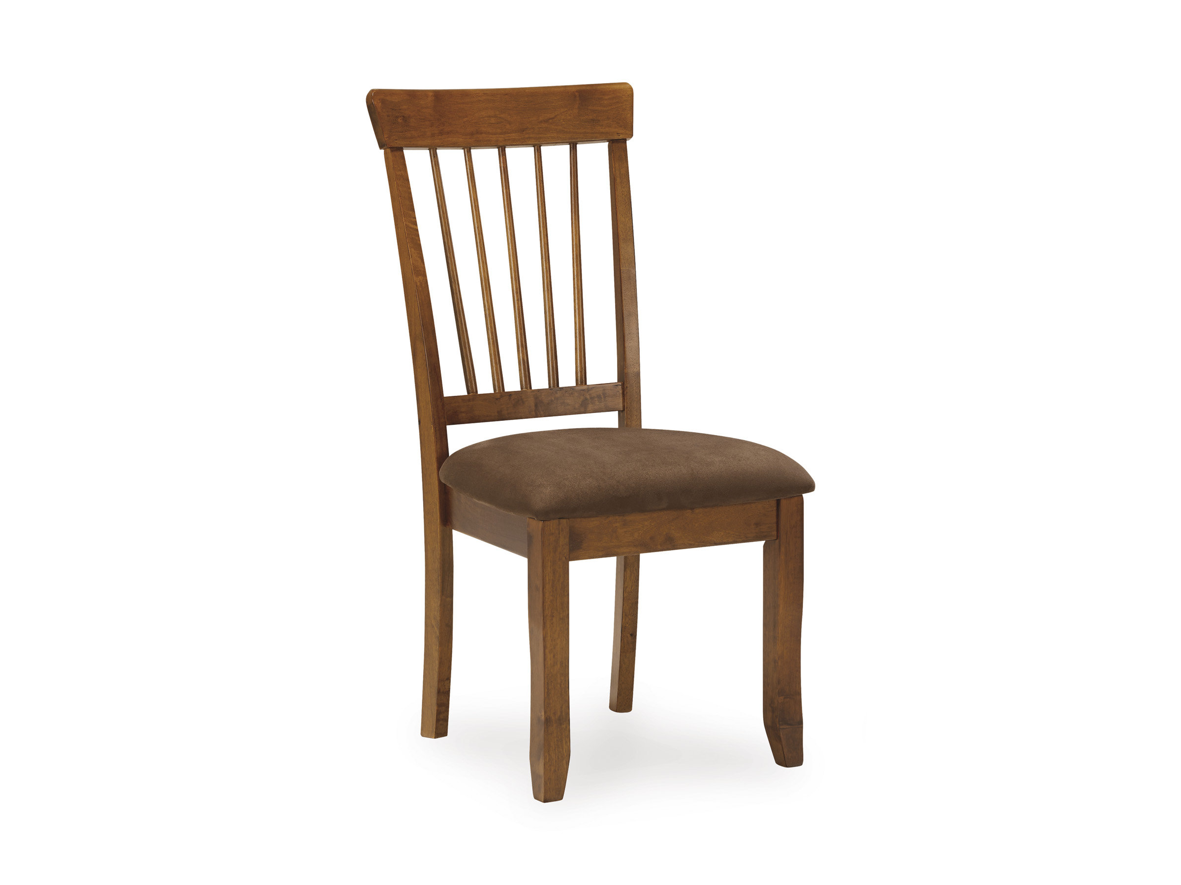 Berringer Upholstered Dining Side Chair | Rustic Brown Wood