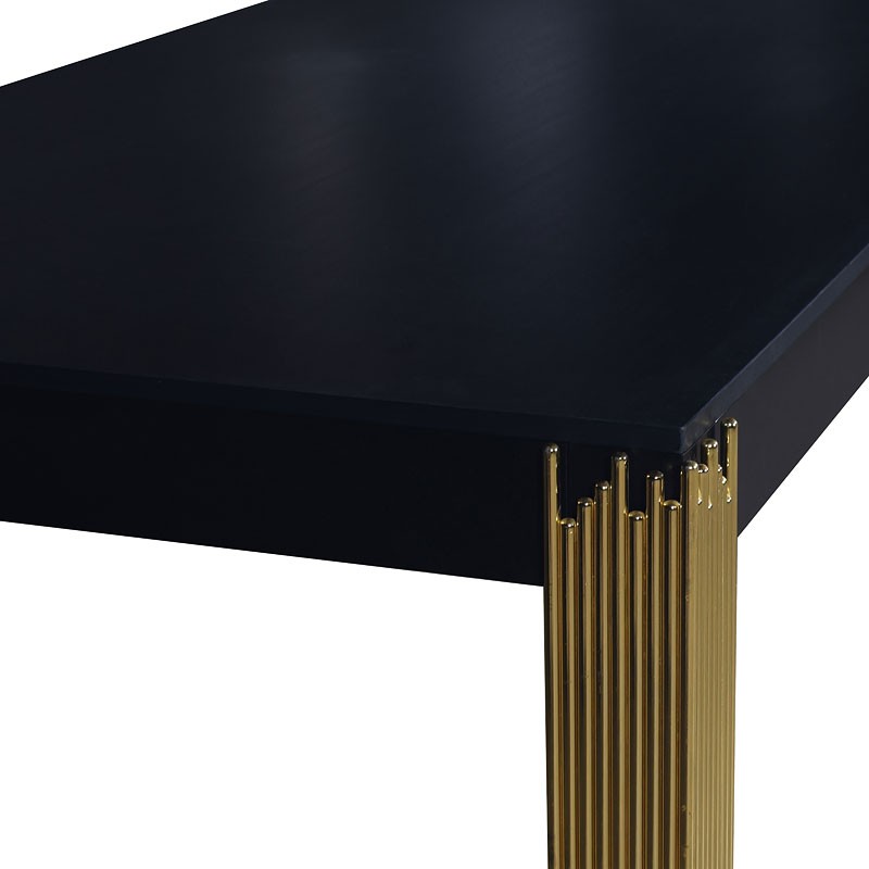 Benjara-Theo-Black-and-Gold-Wood-in-4-Legs-Dining-Table