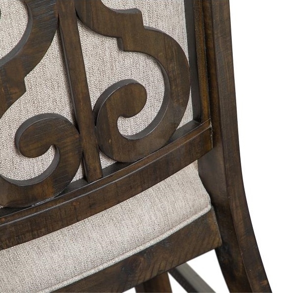 SM Bellamy Fabric/Wood Dining Side Chair