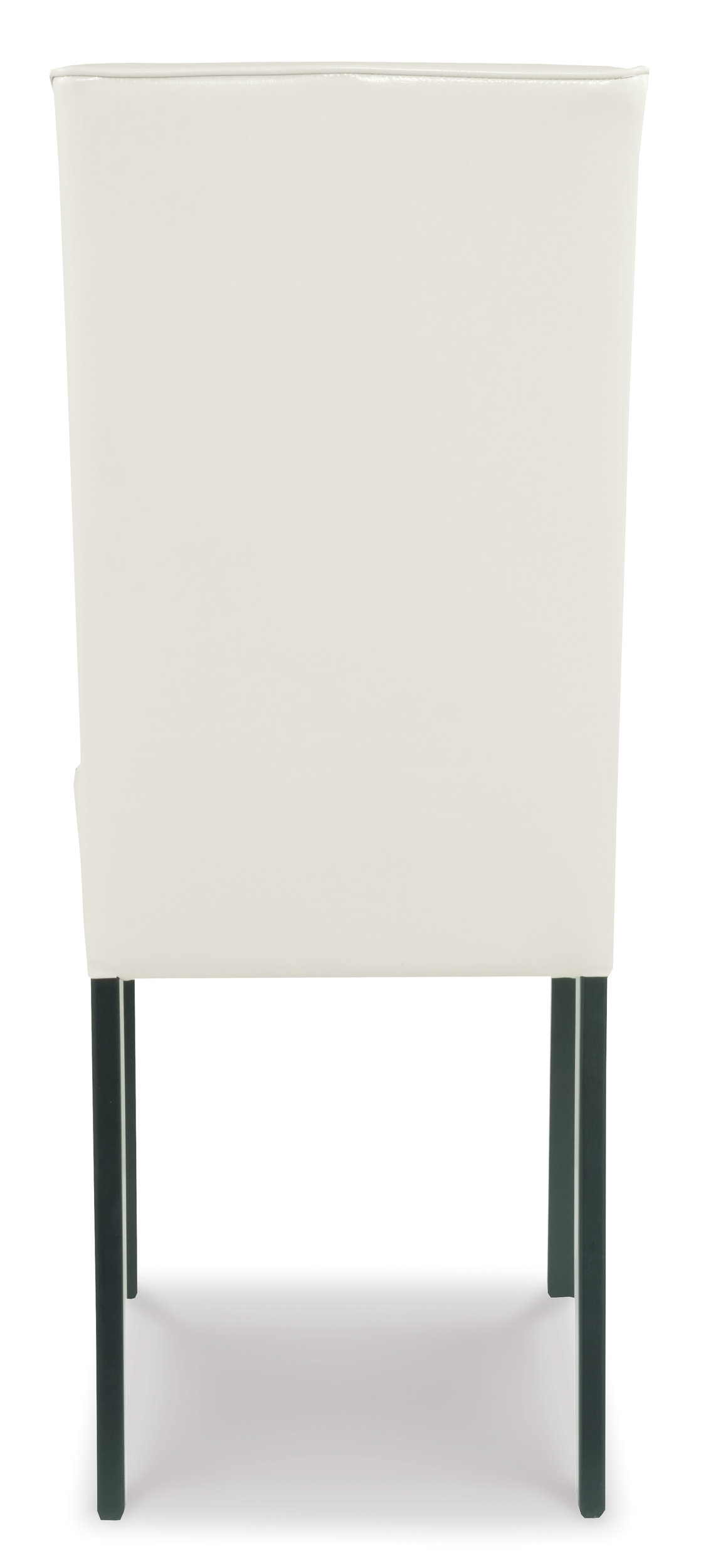 Kimonte Faux Leather Dining Side Chair | Ivory & Espresso