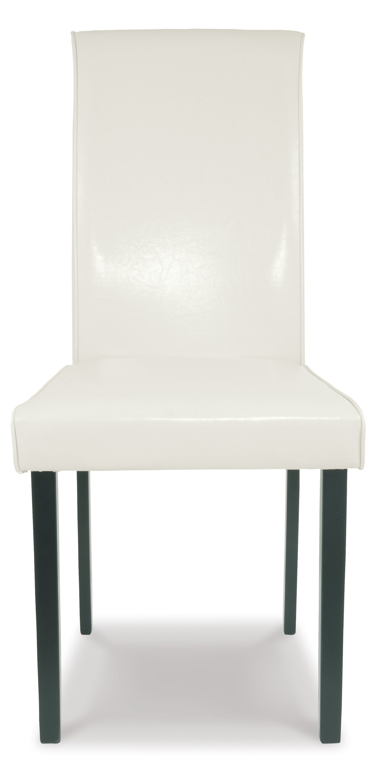 Kimonte Faux Leather Dining Side Chair | Ivory & Espresso